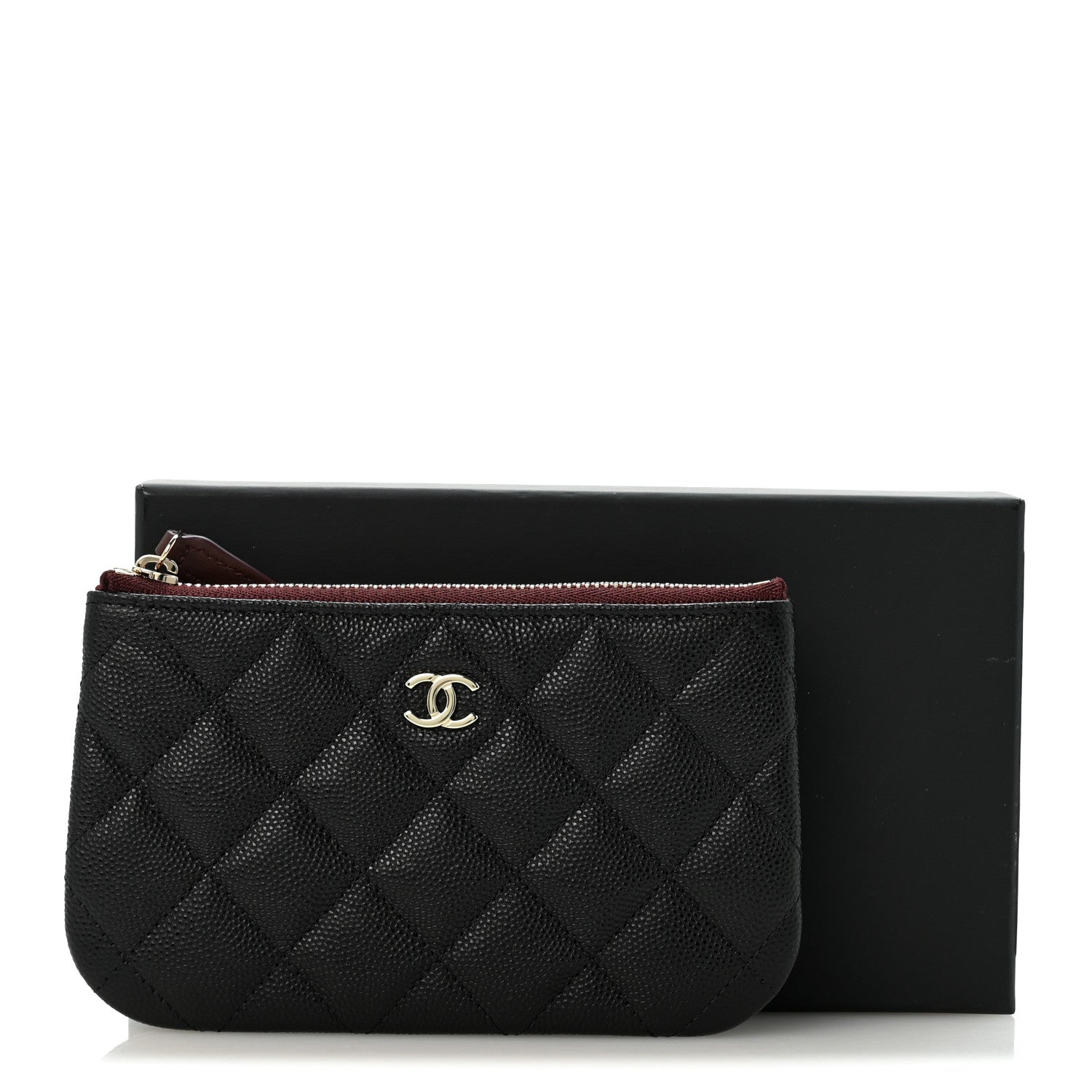 Chanel Caviar Quilted Small Cosmetic Case Black 9 of 9