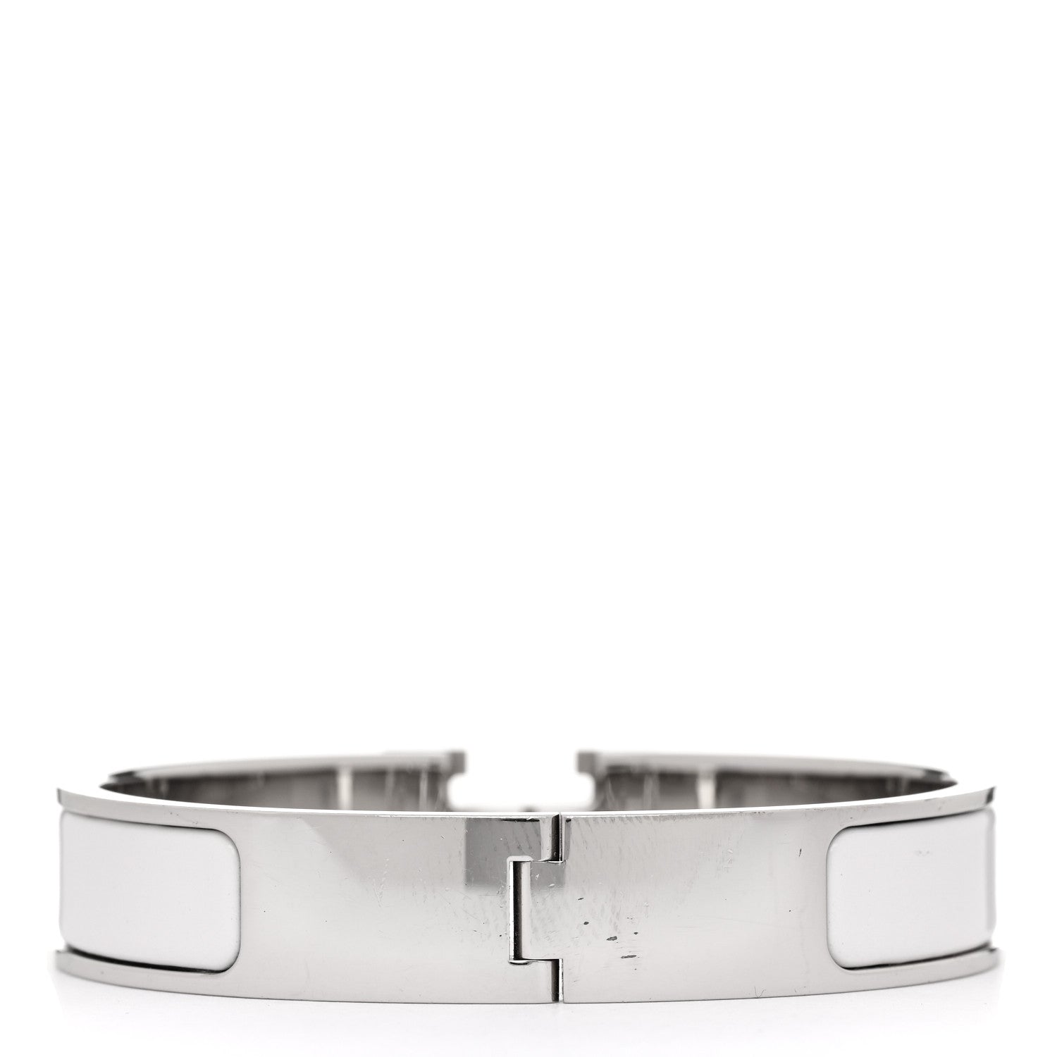 Hermes Enamel Narrow Clic Clac H Bracelet PM White 3 of 5