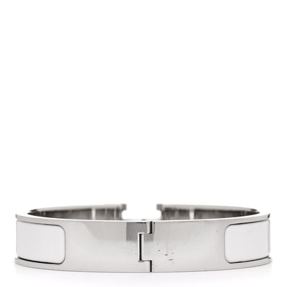Hermes Enamel Narrow Clic Clac H Bracelet PM White 3 of 5