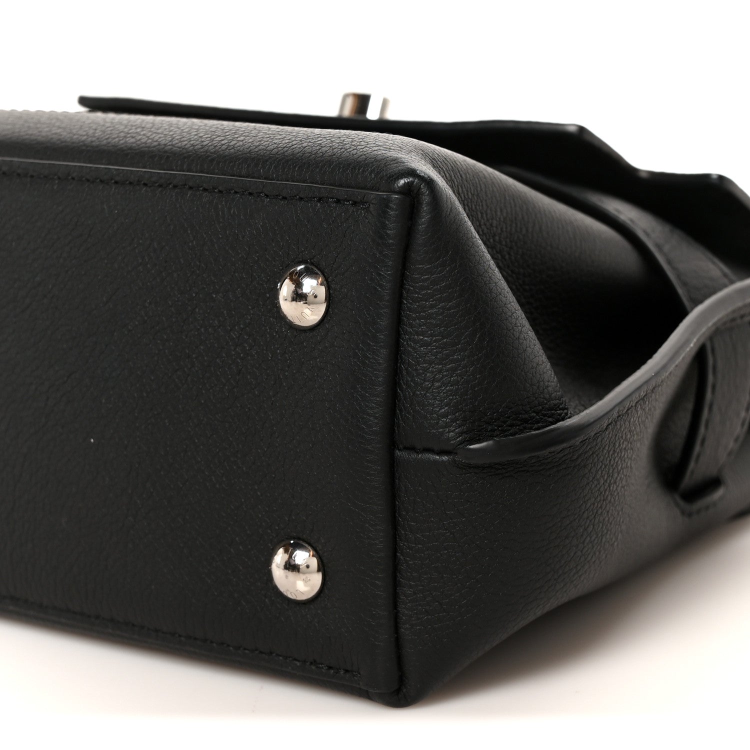 Louis Vuitton Calfskin Lockme Ever BB Black 10 of 10
