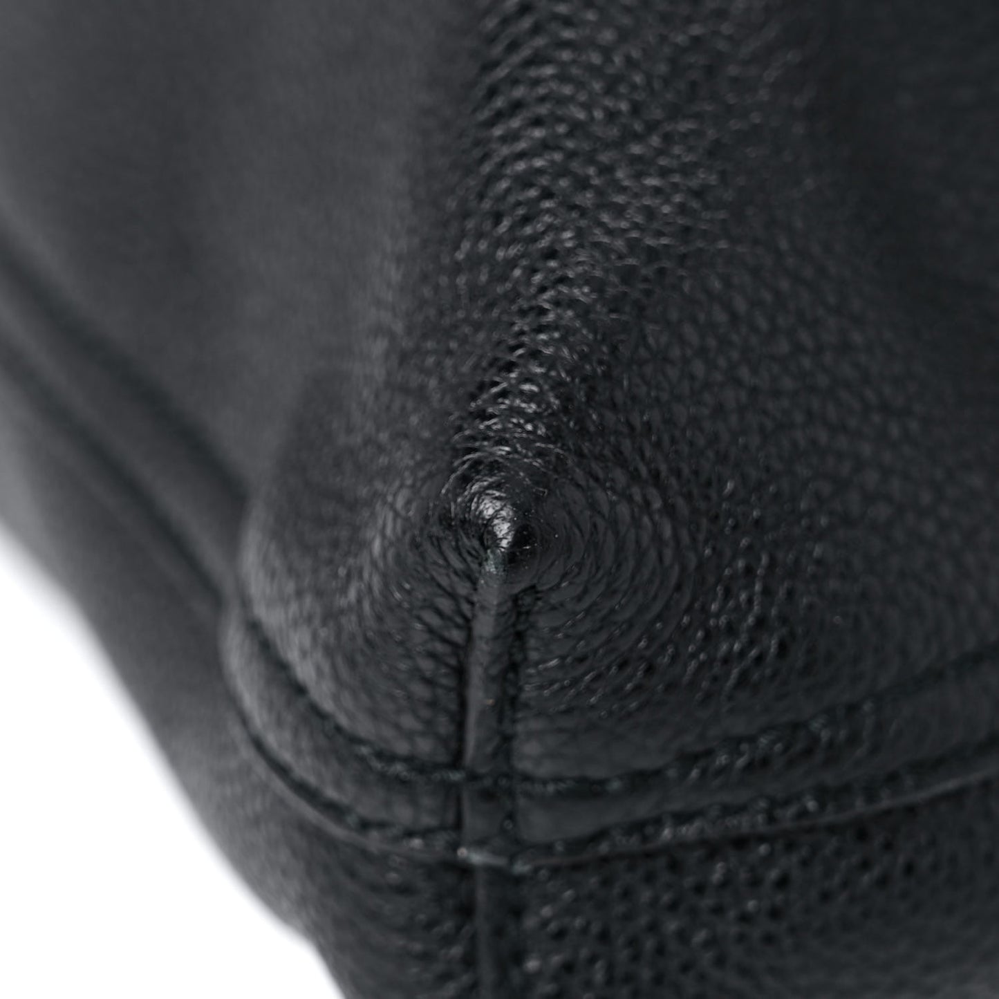 Calfskin Mens Logo Vertical Shopping Tote Black