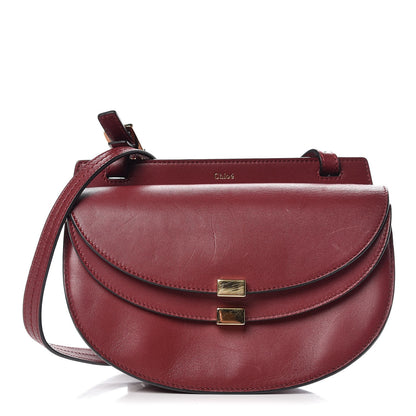 Chloe Calfskin Mini Georgia Crossbody Bag Bordeaux 1 of 10