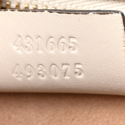 Gucci Calfskin Web Medium Sylvie Top Handle Bag White 7 of 10