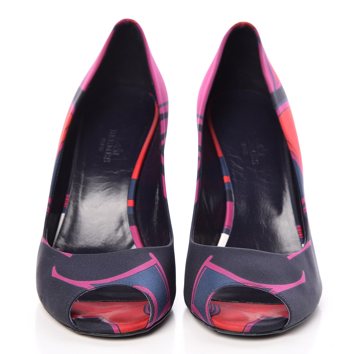 Hermes Silk Les Coupes Kloe 100 Pumps 39.5 2 of 14