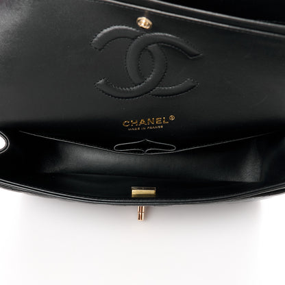 Chanel Lambskin Quilted Medium Double Flap Black 5 of 12