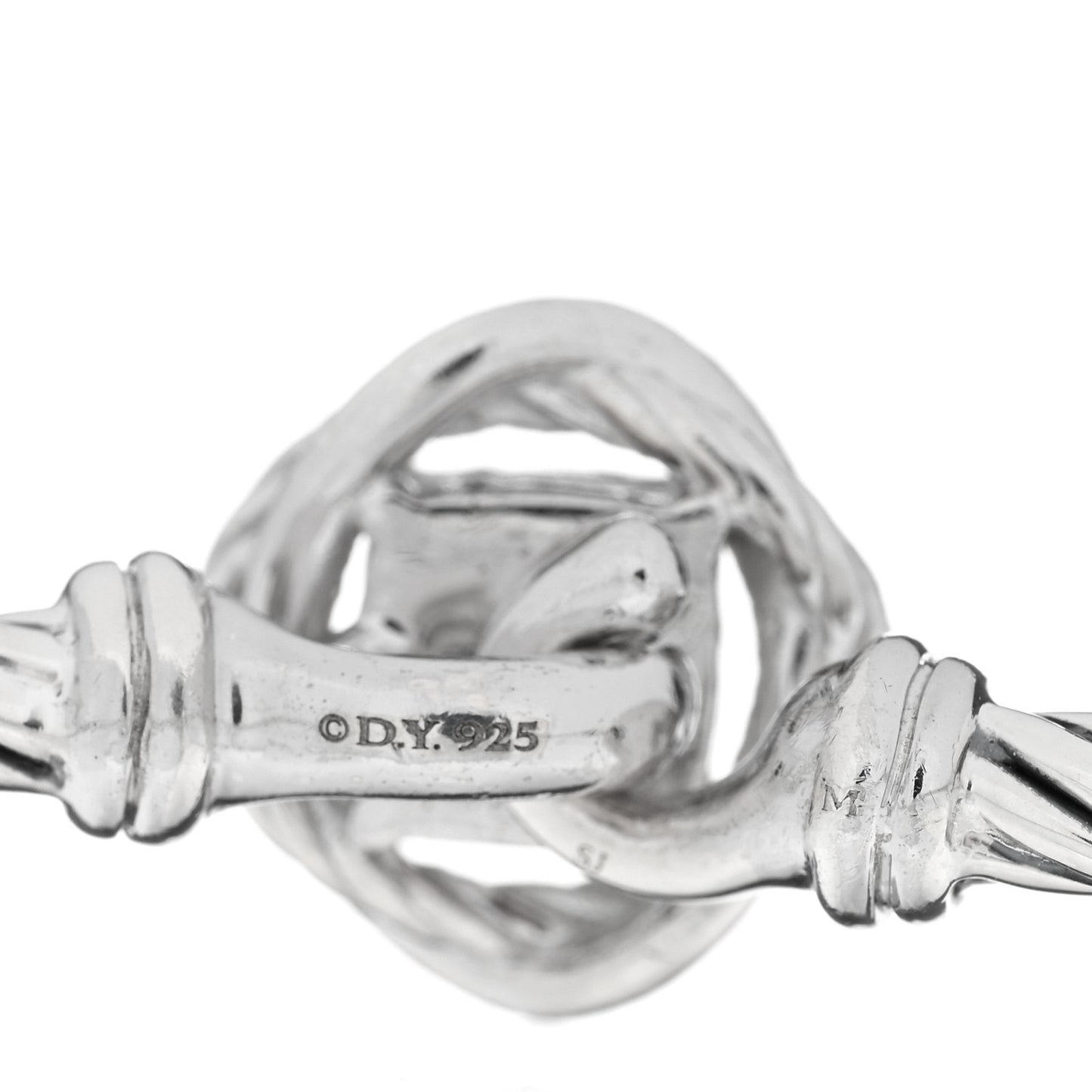 Sterling Silver Diamond 3mm Infinity Bracelet