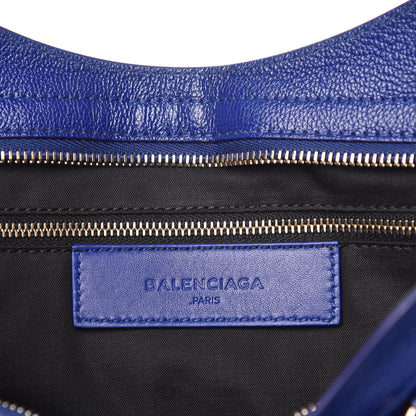 Balenciaga Chevre Gold Metallic Edge Hardware City Bleu Roi 7 of 8