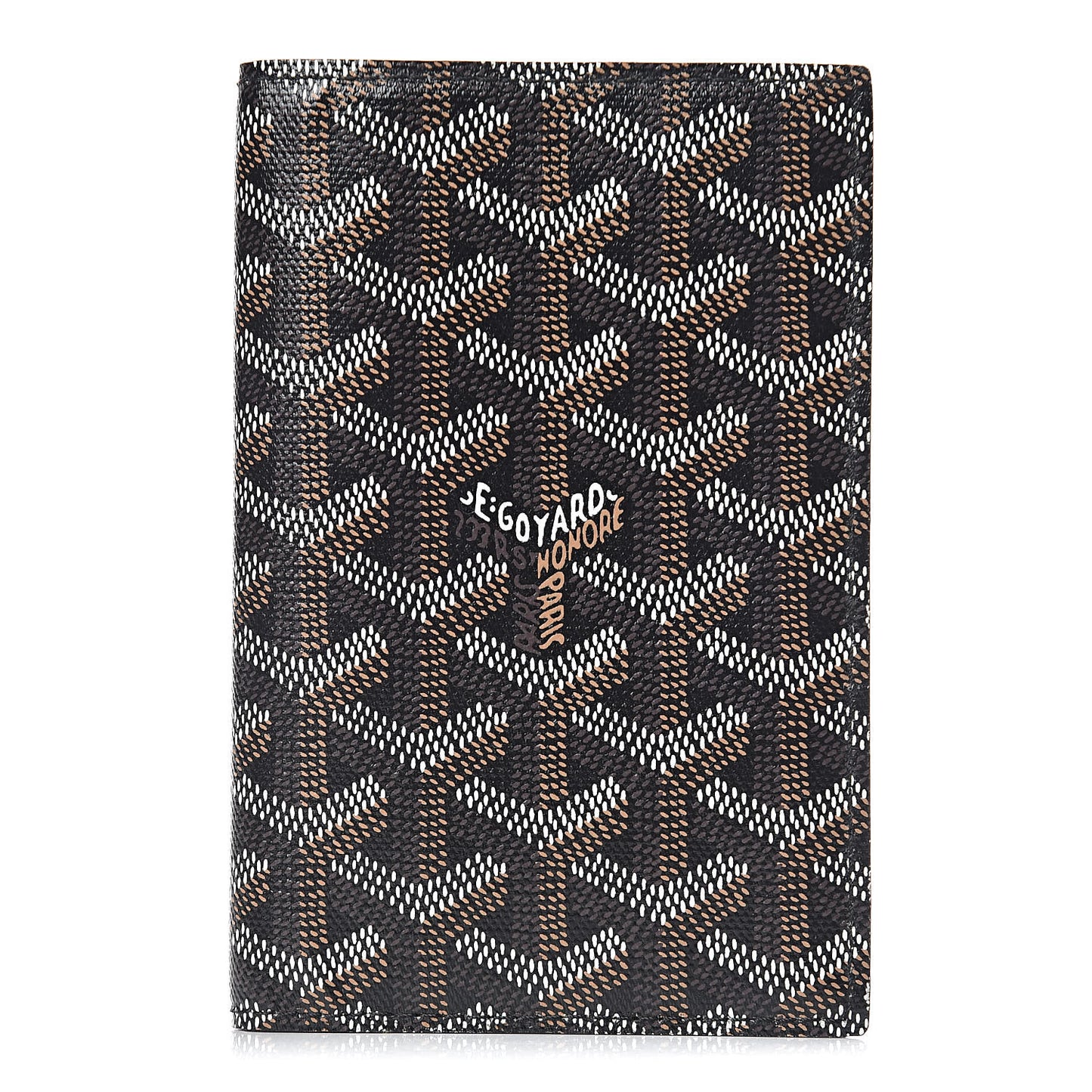 Goyardine Passport Wallet Black