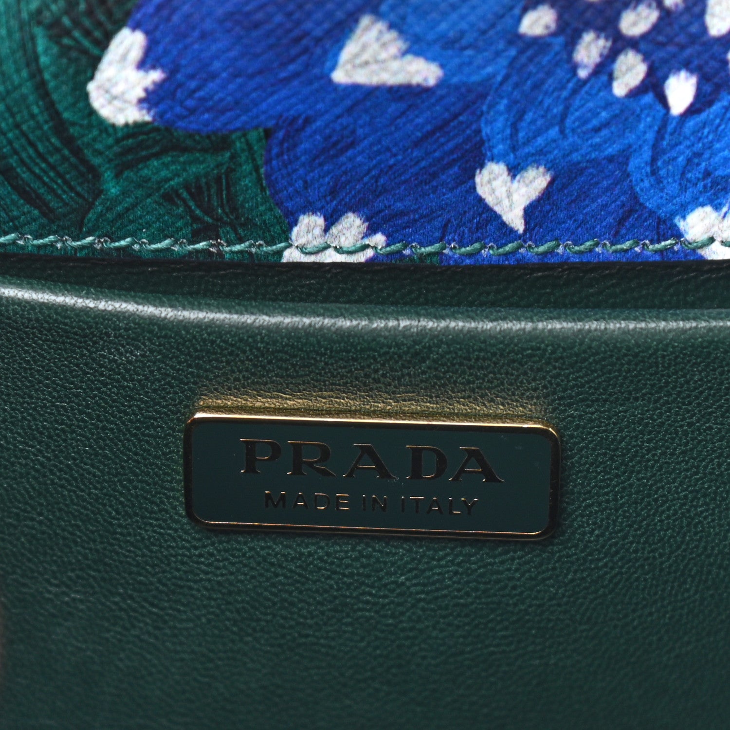 Prada Saffiano Floral Printed Light Frame Bag Multicolor 6 of 8