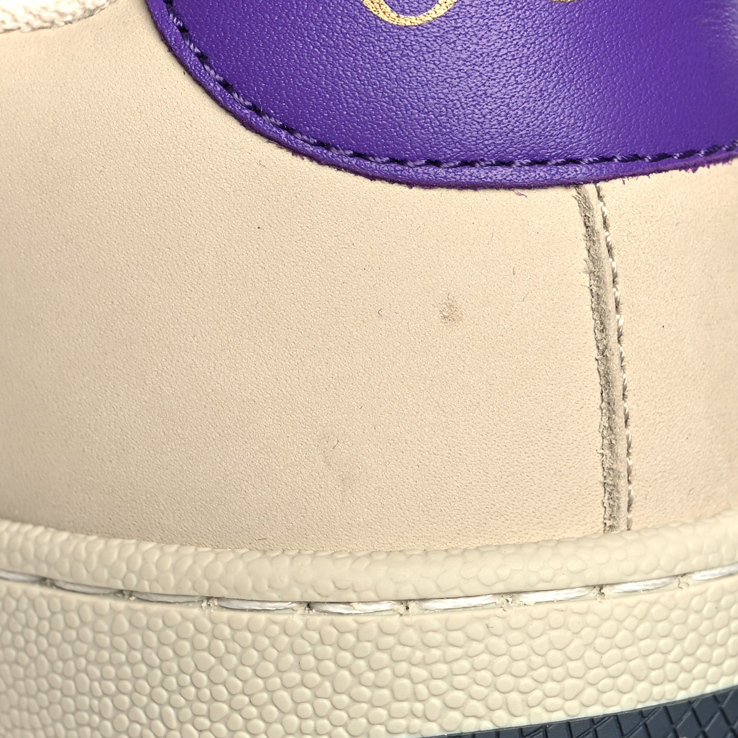 Calfskin Lame GG Monogram Web Womens Screener Sneakers 36 Blue Silver Dusty Milk Shine Purple