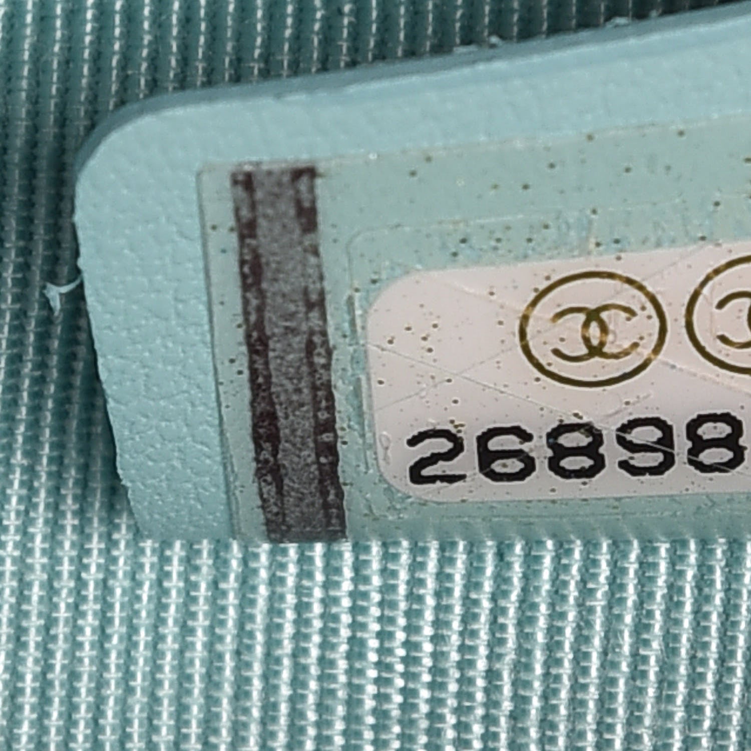 Chanel Caviar Quilted Zip Around Classic Coin Purse Light Blue 7 of 8
