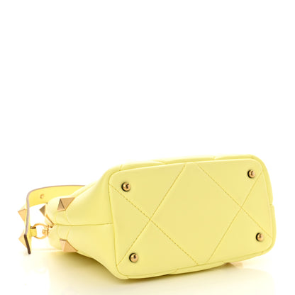 Valentino Garavani Nappa Small Roman Stud The Handle Bag Lime Sorbet 4 of 11