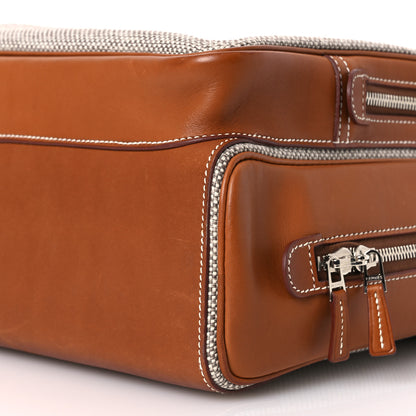 Hermes Toile Trousse Caleche Express Travel Gold 12 of 16