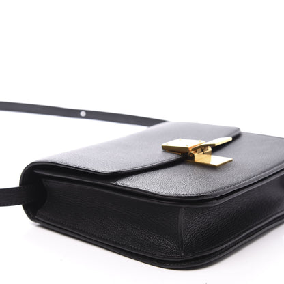 Celine Goatskin Medium Classic Box Flap Bag Black 7 of 10
