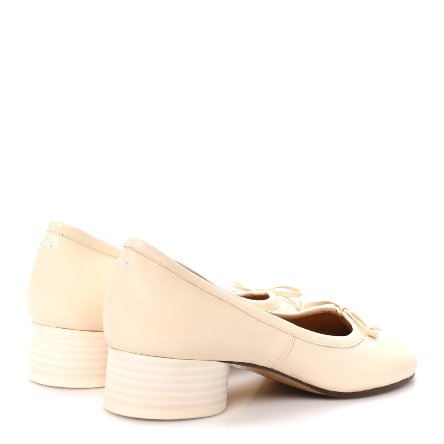 Nappa Tabi Ballerina Pumps 39 White