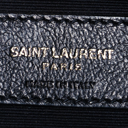 Saint Laurent Crinkled Calfskin Matelasse Monogram Medium Niki Chain Satchel Storm 6 of 12