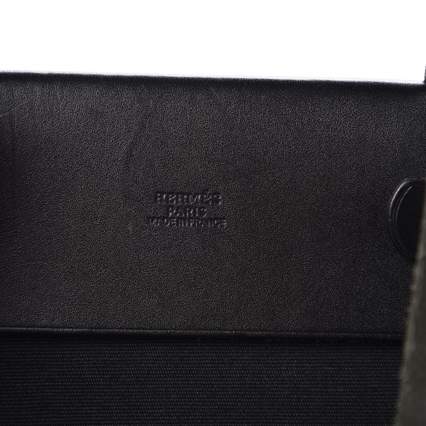 Toile Calfskin Herbag Cabas MM Black