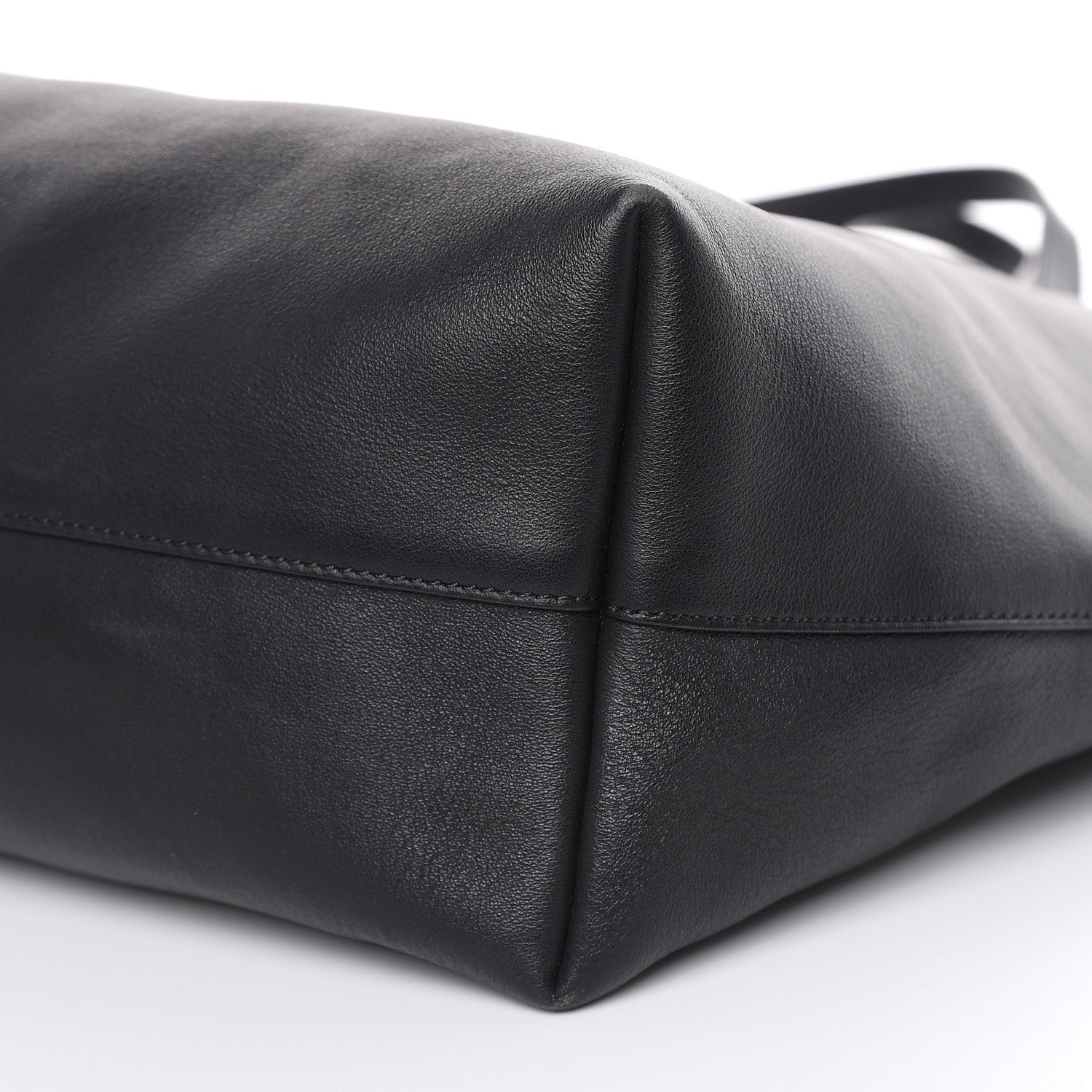 Tom Ford Calfskin Perforated Logo Tote Black 6 of 13