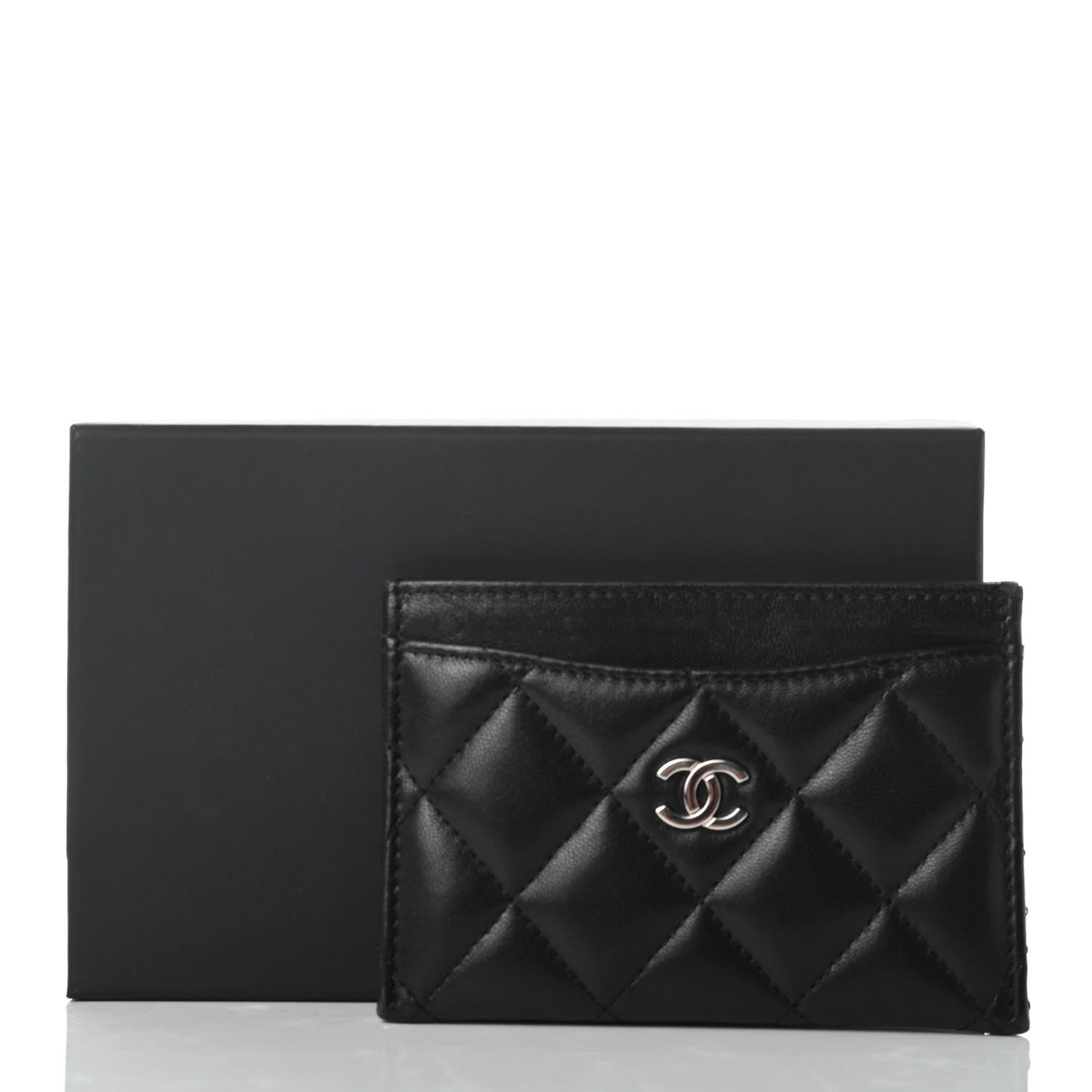 Chanel Lambskin Quilted Card Holder Black 8 of 8