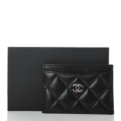 Chanel Lambskin Quilted Card Holder Black 8 of 8