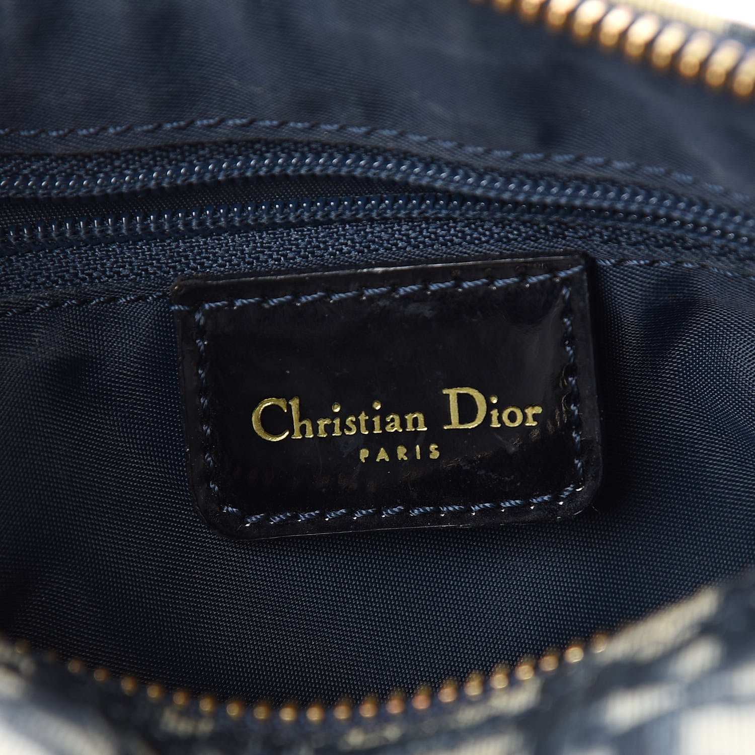 Christian Dior Monogram Boston Navy Blue 5 of 11