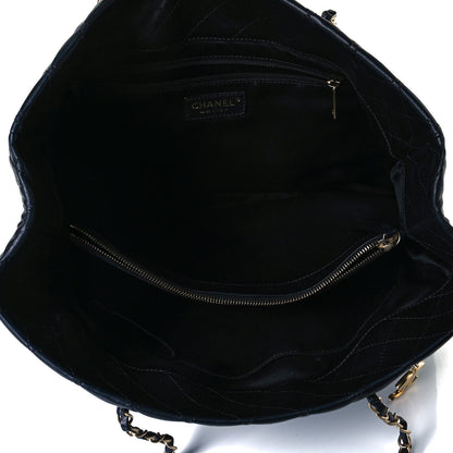 Chanel Lambskin Quilted Large Tote Black 4 of 8
