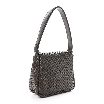 Bottega Veneta Nappa Intrecciato Small Cobble Shoulder Bag Light Brown 3 of 9