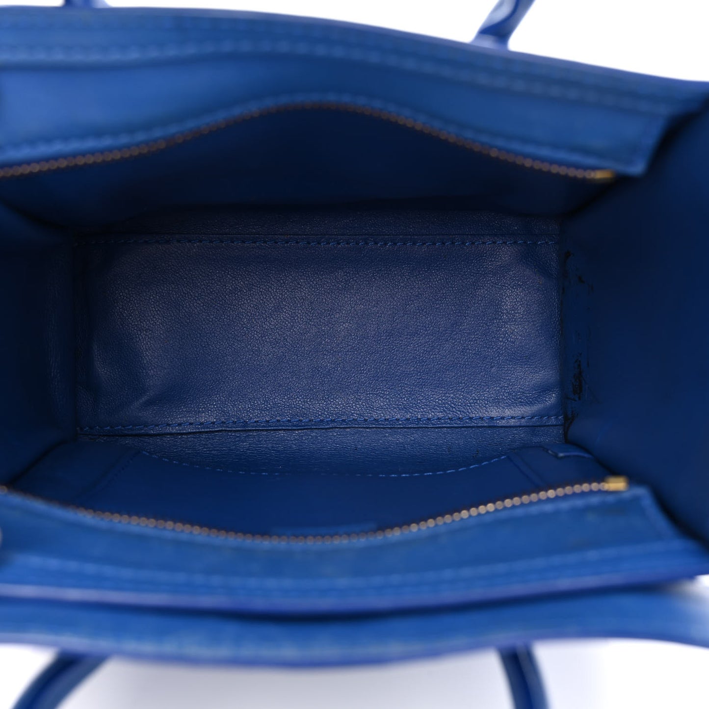 Smooth Calfskin Nano Luggage Royal Blue