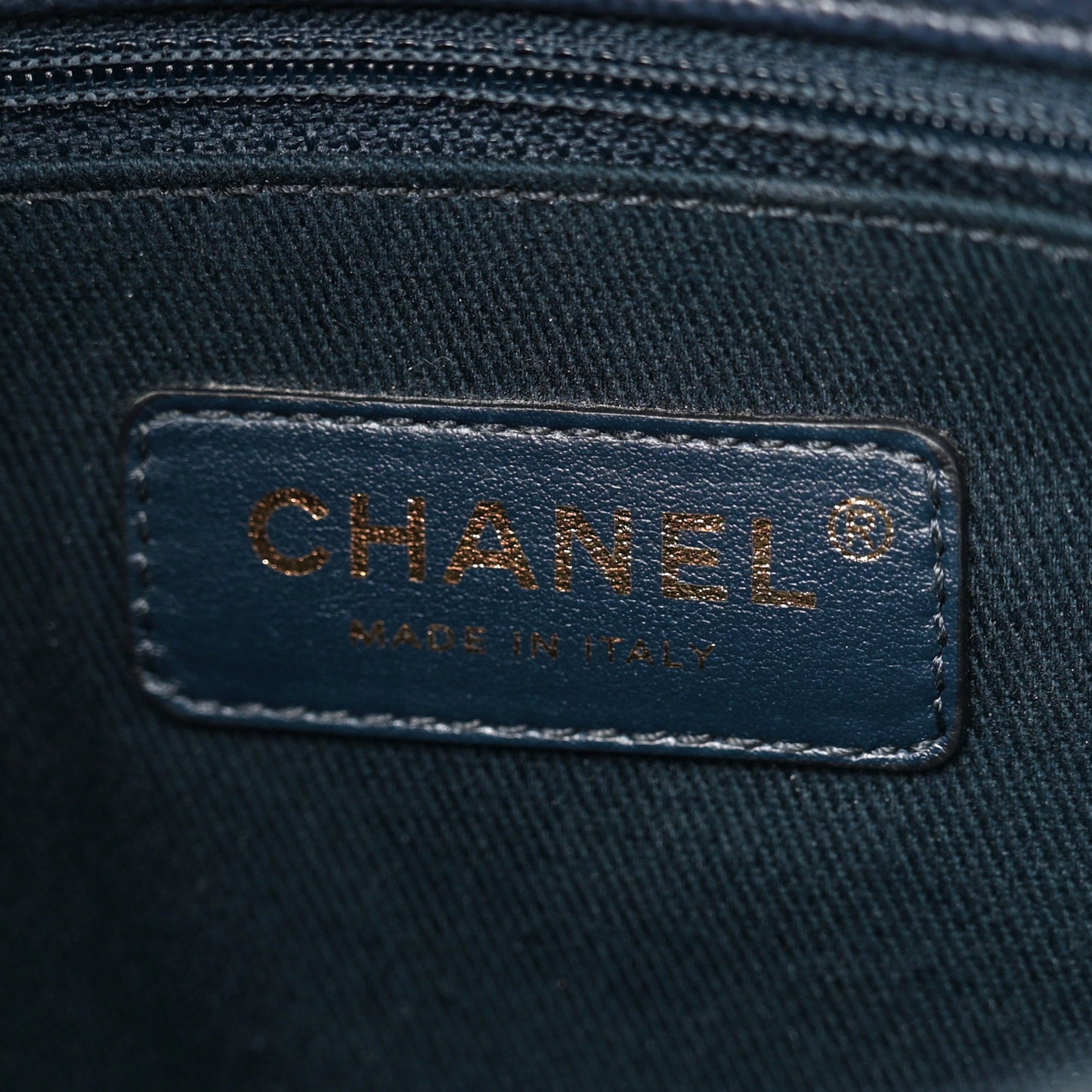 Caviar Quilted Small Coco Handle Flap Navy