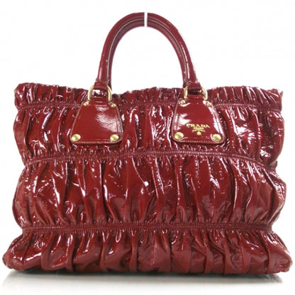 Prada Vernice Dressy Gaufre Red 1 of 9