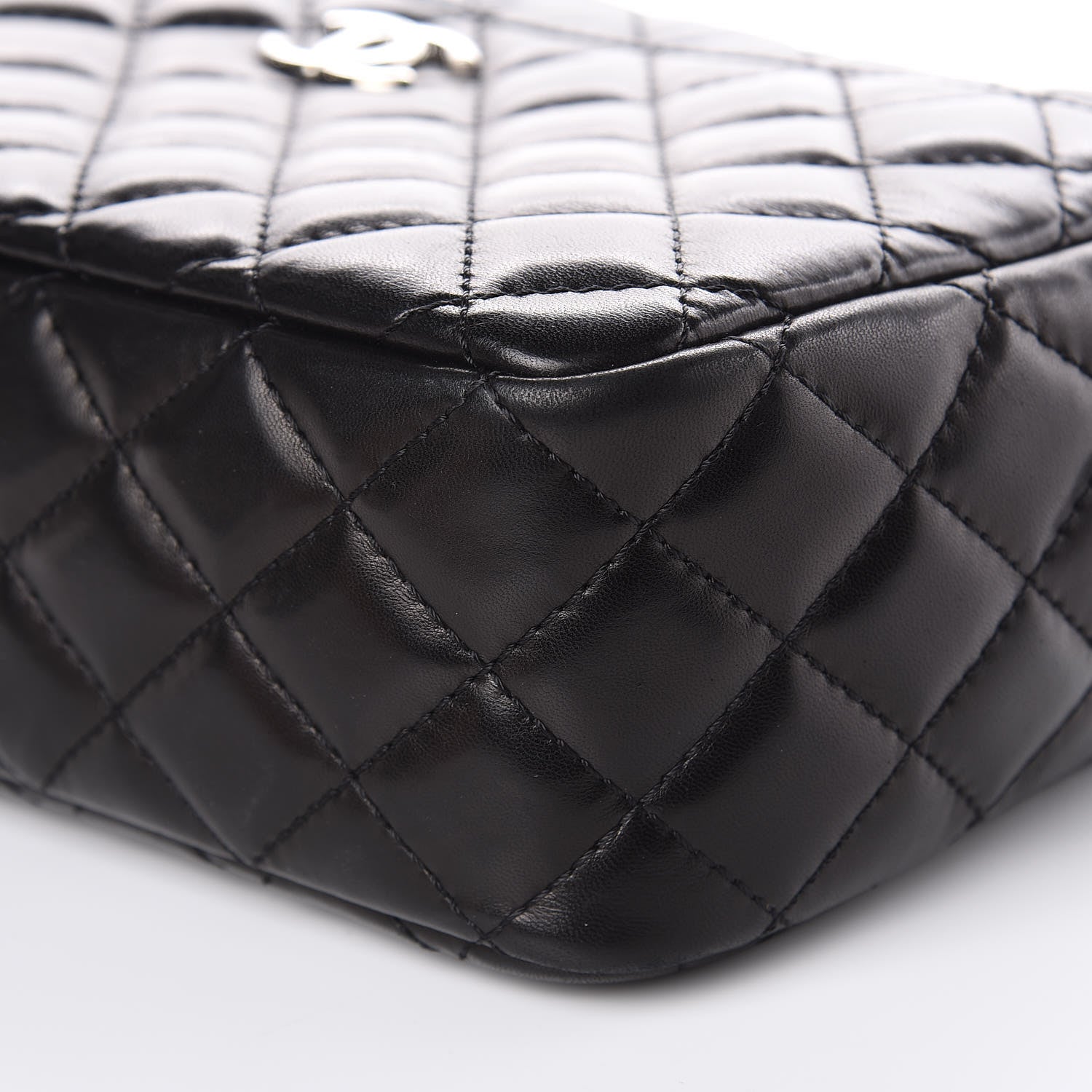 Chanel Lambskin Quilted Medium Camera Case Black 9 of 12