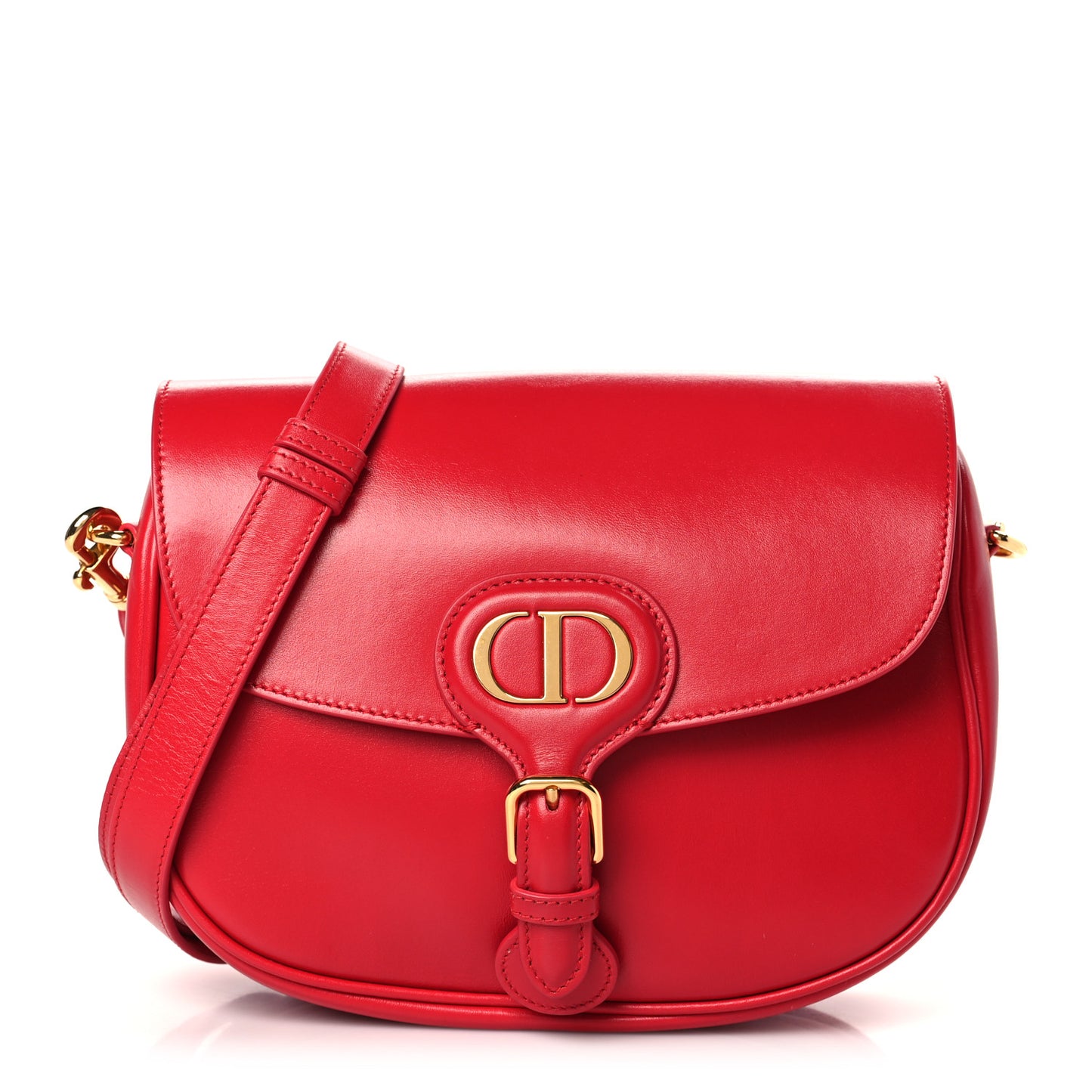 Box Calfskin Medium Bobby Flap Raspberry