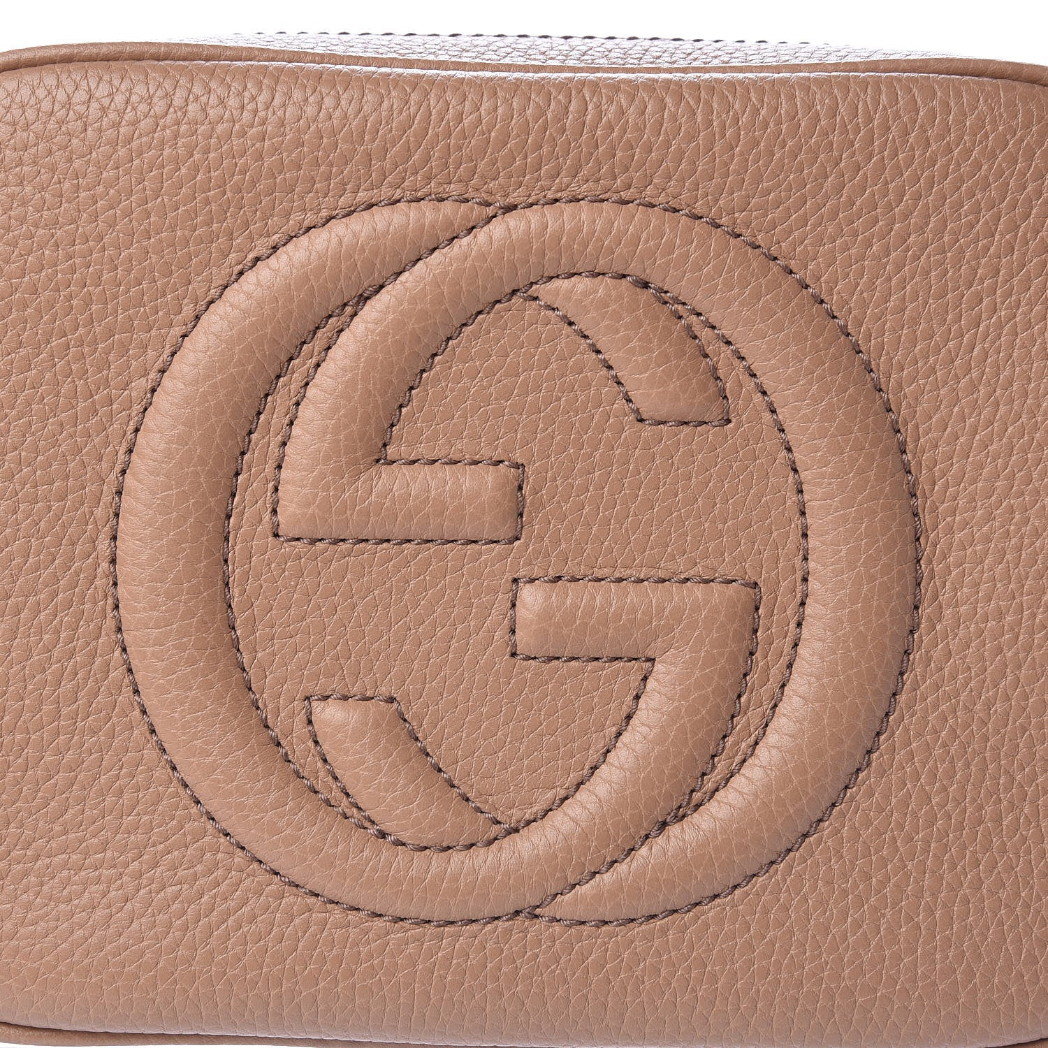 Gucci Pebbled Calfskin Small Soho Disco Bag Rose Beige 10 of 10