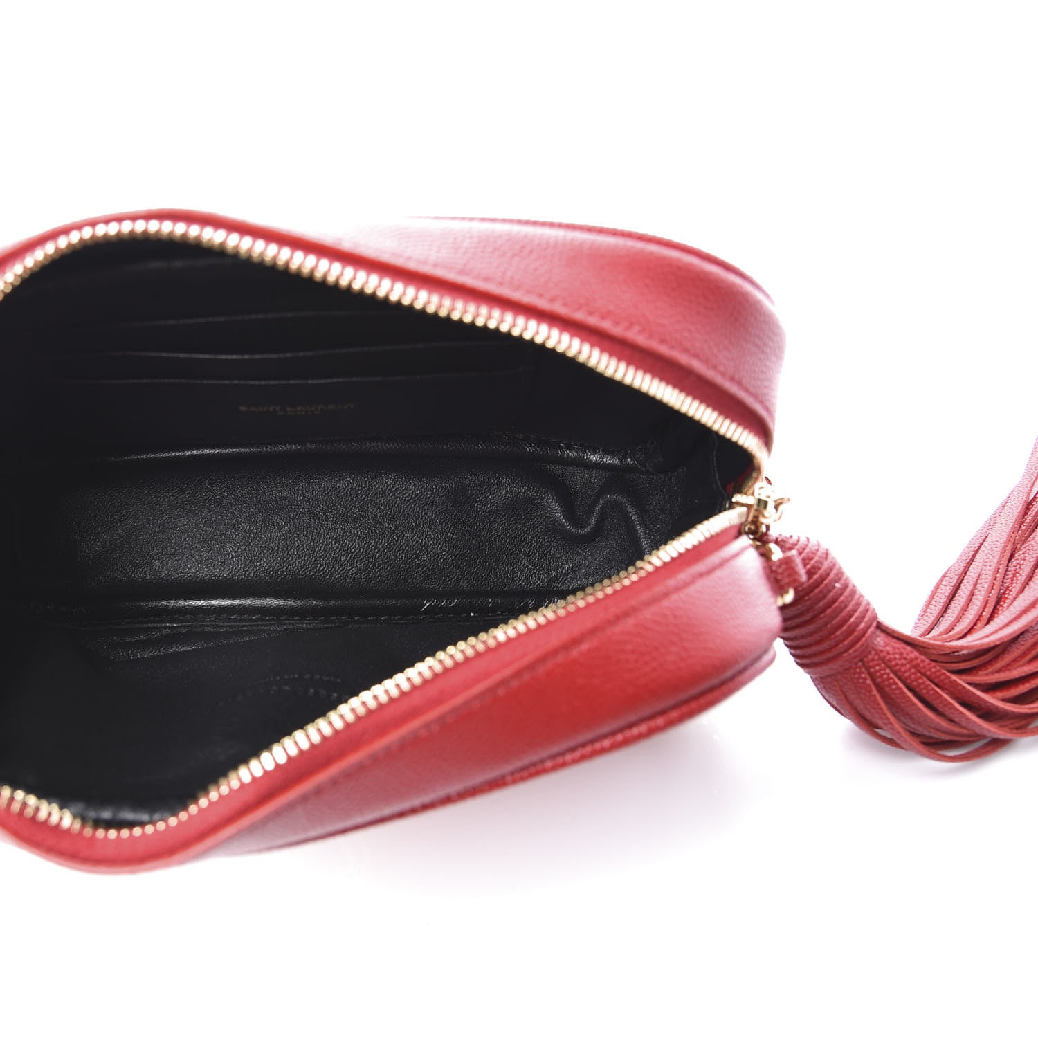 Saint Laurent Grain De Poudre Matelasse Monogram Mini Lou Camera Bag Eros Red 4 of 10