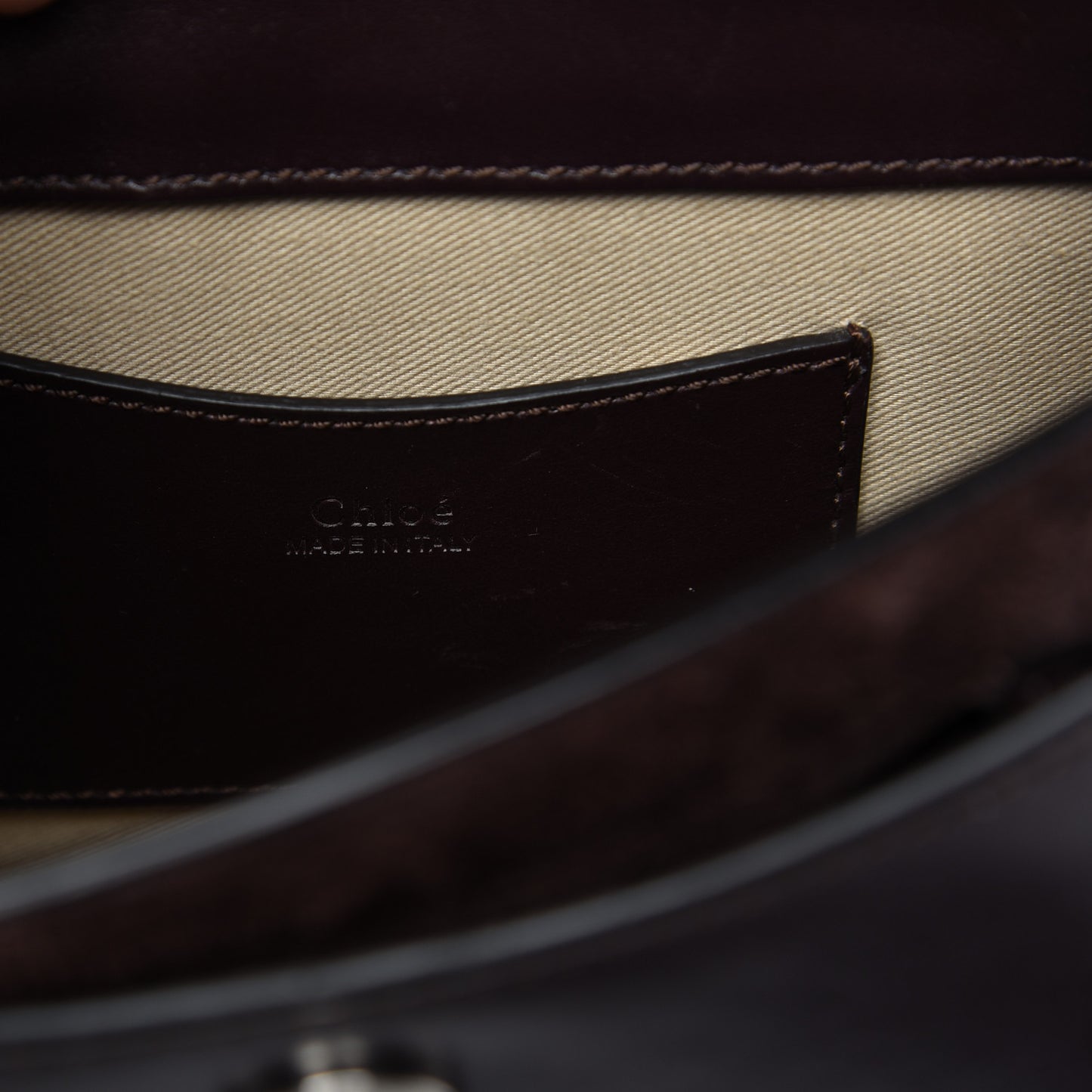 Calfskin Small Tess Bag Black Raisin