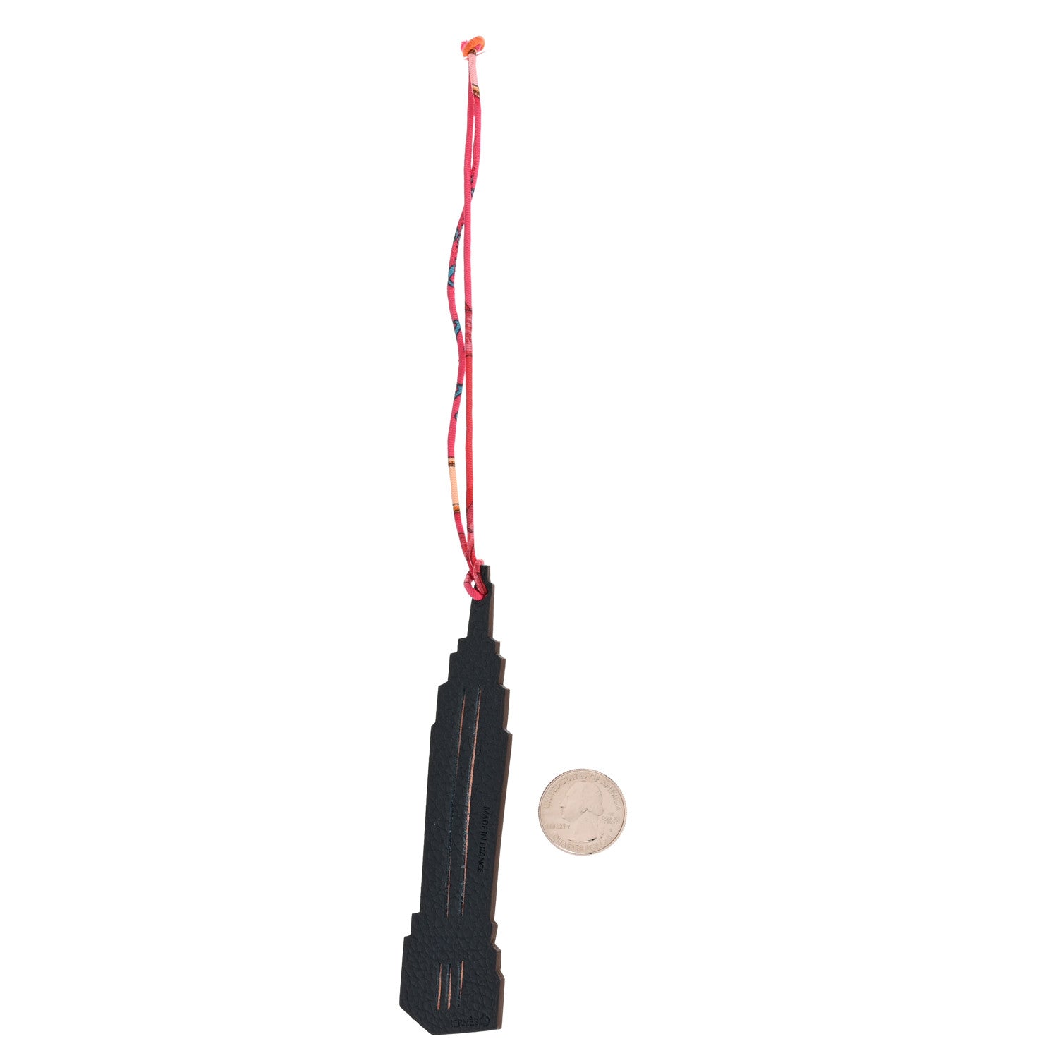 Hermes Togo Epsom Petit H Empire State Building Bag Charm 2 of 5