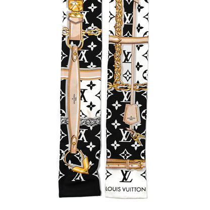 Louis Vuitton Silk Monogram Confidential Bandeau Black 2 of 5