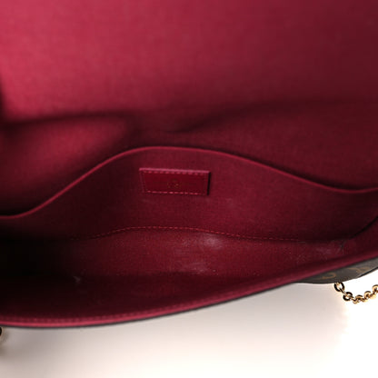 Louis Vuitton Monogram Pochette Felicie Chain Wallet Fuchsia 6 of 10