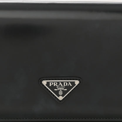 Prada Spazzolato Femme Flap Shoulder Bag Black 8 of 10