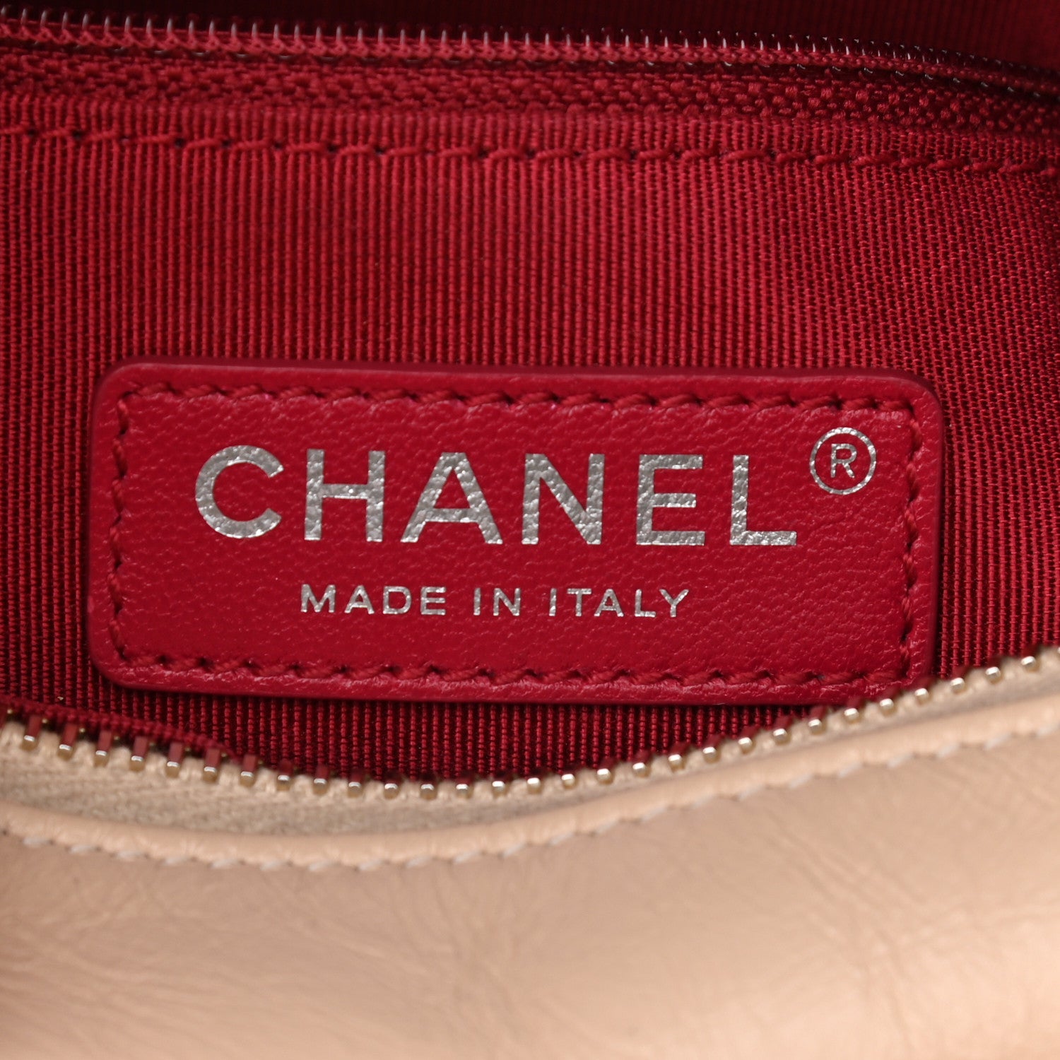 Chanel Aged Calfskin Quilted Small Gabrielle Hobo Beige Black 6 of 9