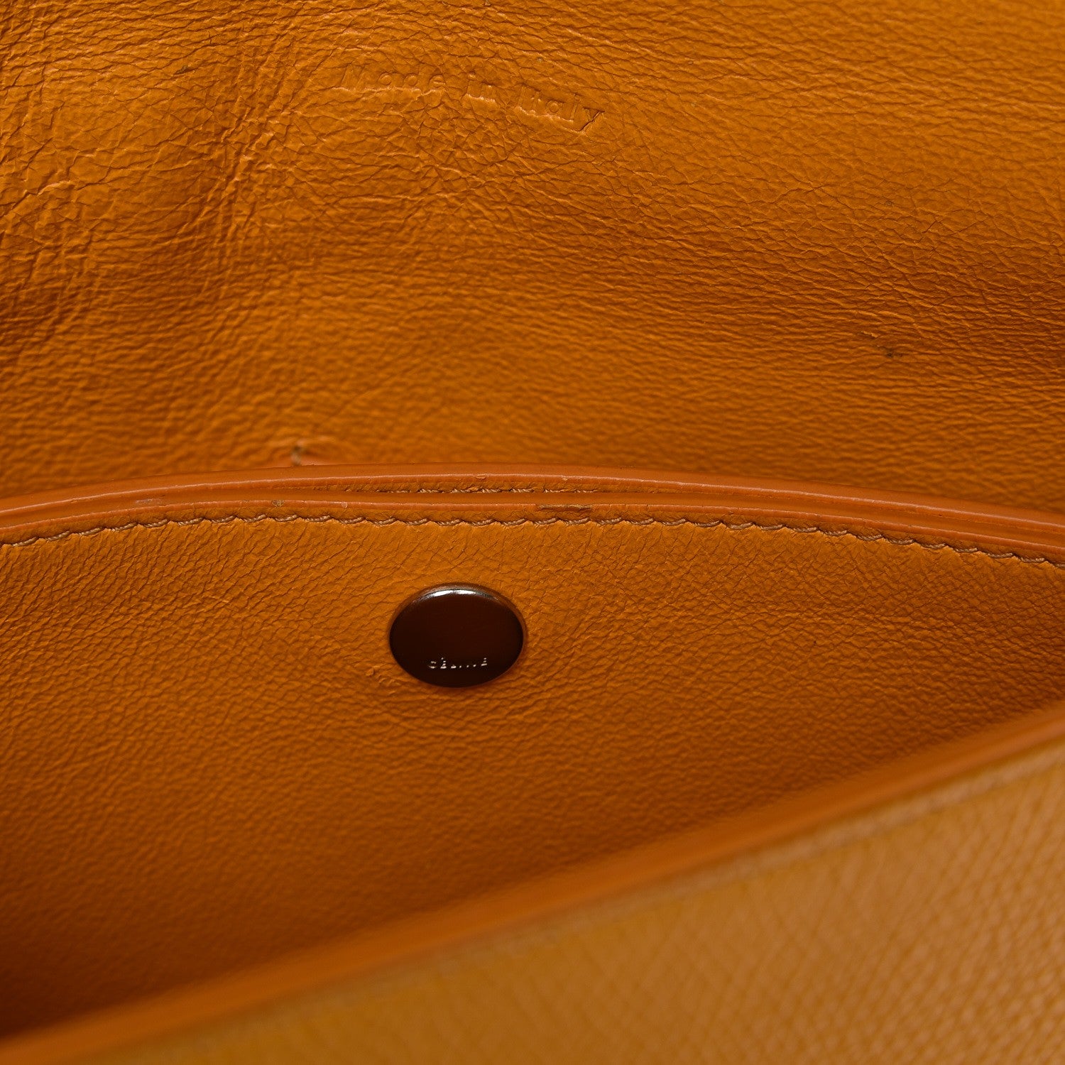 Celine Grained Calfskin Trotteur Messenger Saffron 23 of 24