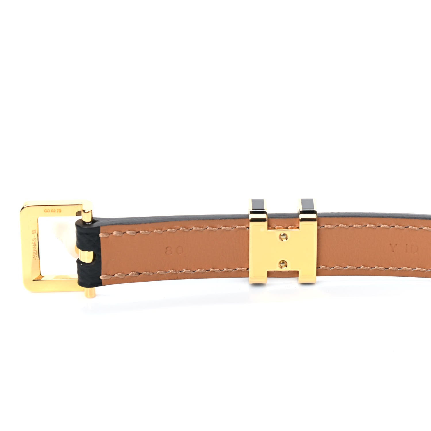 Hermes Epsom 15mm Pop H Belt 80 Black 3 of 3