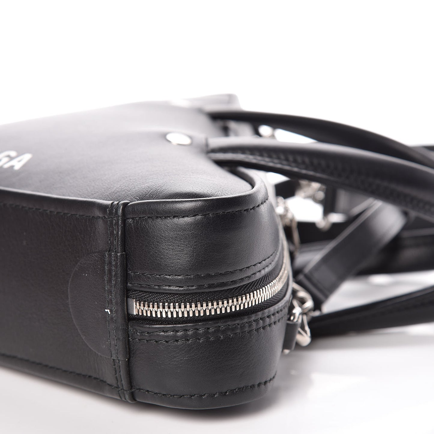Calfskin XS Triangle Duffle Black