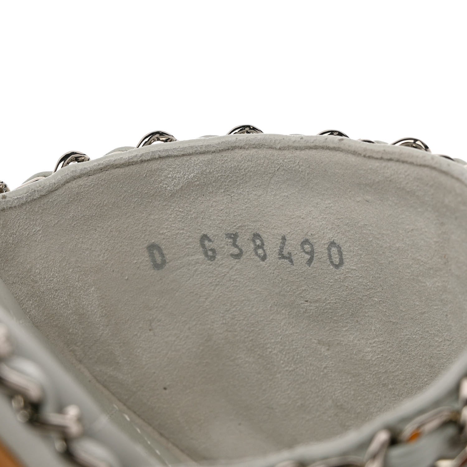 Chanel Lambskin Chain Cork Slide Sandals 38 White 6 of 9