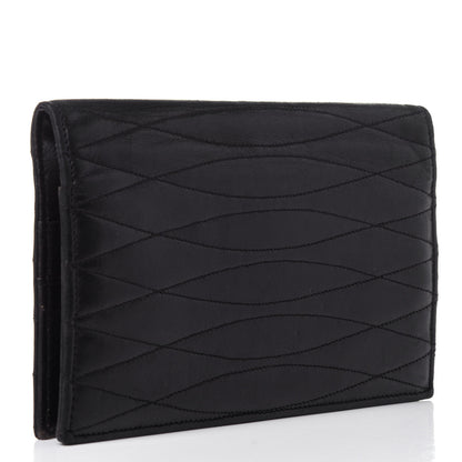 Chanel Lambskin Quilted CC Clutch Black 3 of 12
