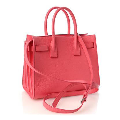 Saint Laurent Grained Calfskin Baby Sac De Jour Rose Clair 3 of 10