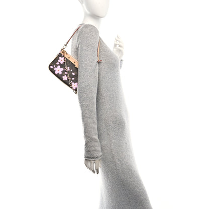 Louis Vuitton LV X TM Monogram Cherry Blossom Pochette Accessories Sakura Brown 3 of 10