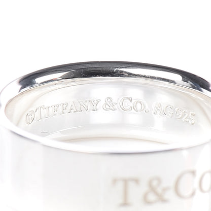 Tiffany Sterling Silver Diamond Locks Ring 49 4.75 4 of 5