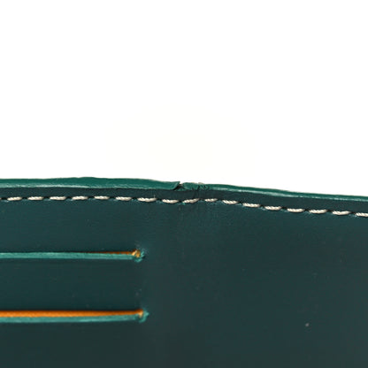 Goyard Goyardine Bi-Fold Victoire PM Wallet Green 9 of 9
