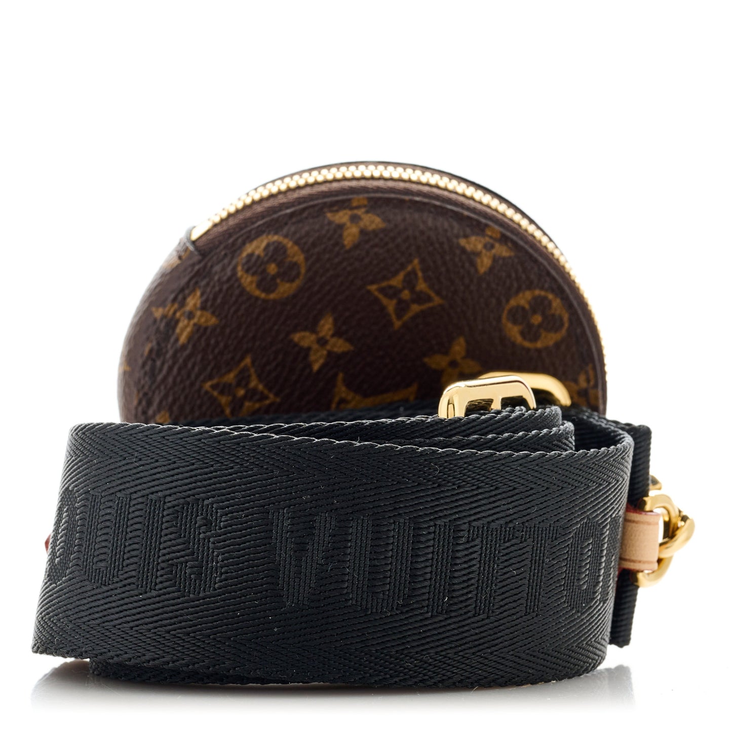 Monogram Multi Pochette Accessories Bandouliere Shoulder Strap Black